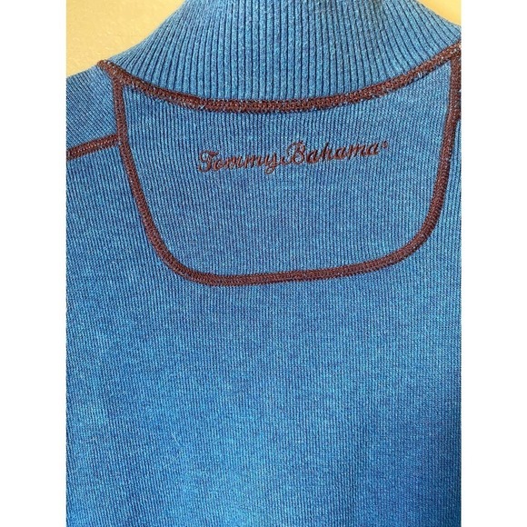 Tommy Bahama Flipshot Reversible 1/4 Zip Pullover Sweater - Picture 11 of 12